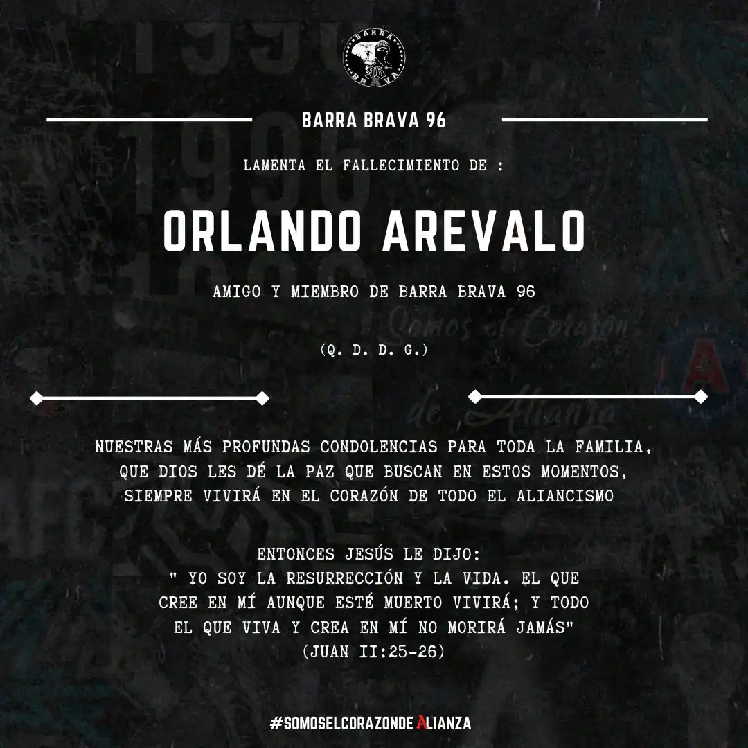 Image from BARRA BRAVA AFC: Descanse en paz 🤲🏼✝️ Como Barra Brava 96 nos unimos al dolor de la ...