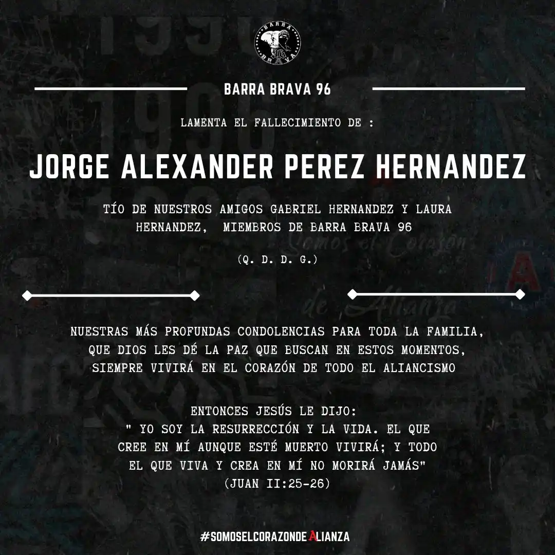 Image from BARRA BRAVA AFC: Descanse en paz 🤲🏼✝️ Como Barra Brava 96 nos unimos al dolor de la ...