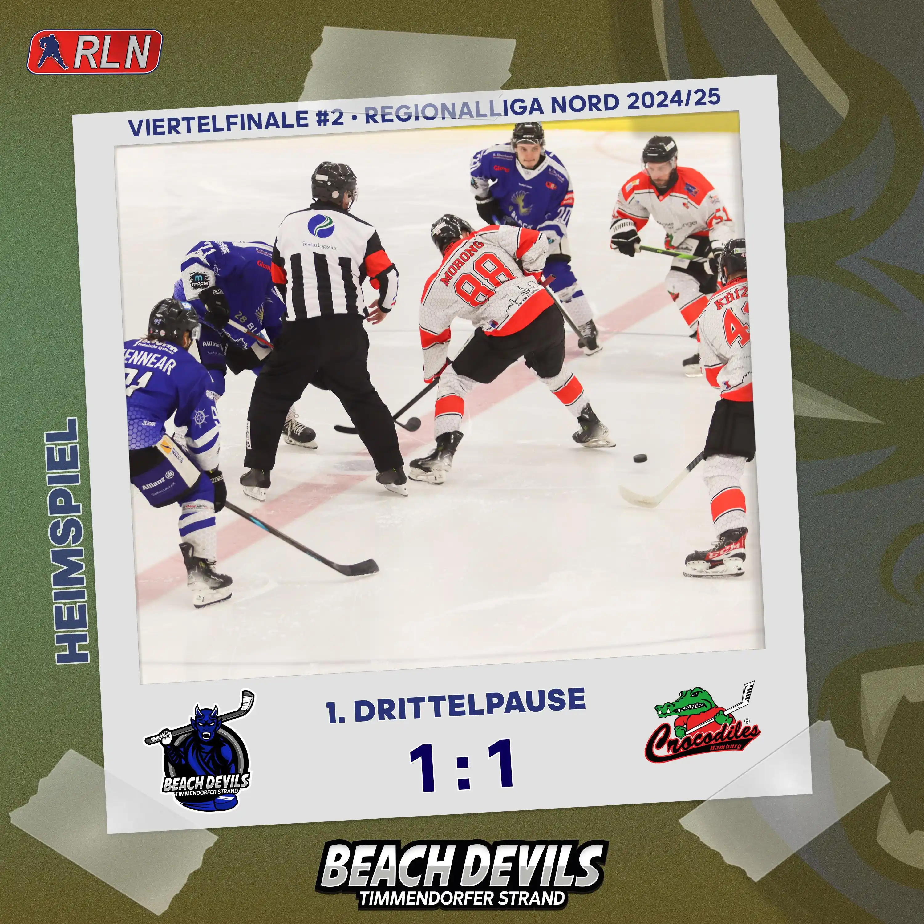 Image from Beach Devils - Eishockey Timmendorfer Strand: +++ 1. DRITTELPAUSE +++  Das erste Drittel ist gespielt und es steht 1...