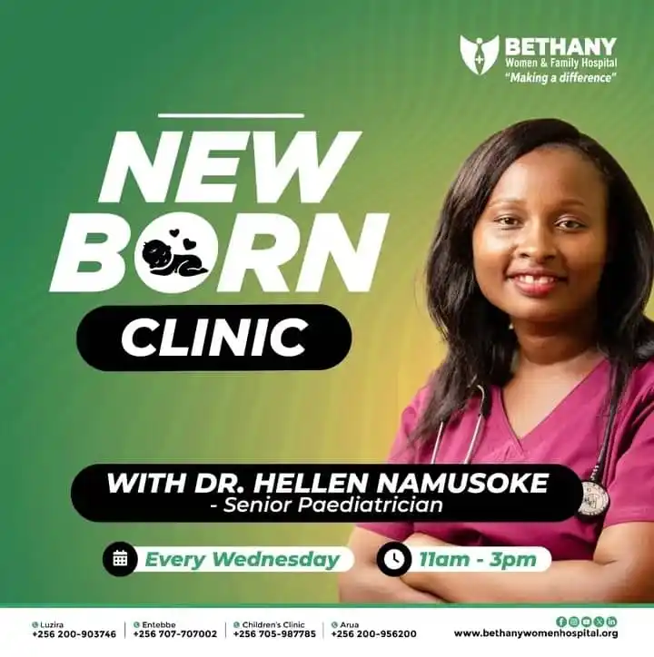 Image from Bethany Women & Family Hospital: Visit our Newborn Clinic by Dr. Hellen Namusoke our senior Paediatrici...