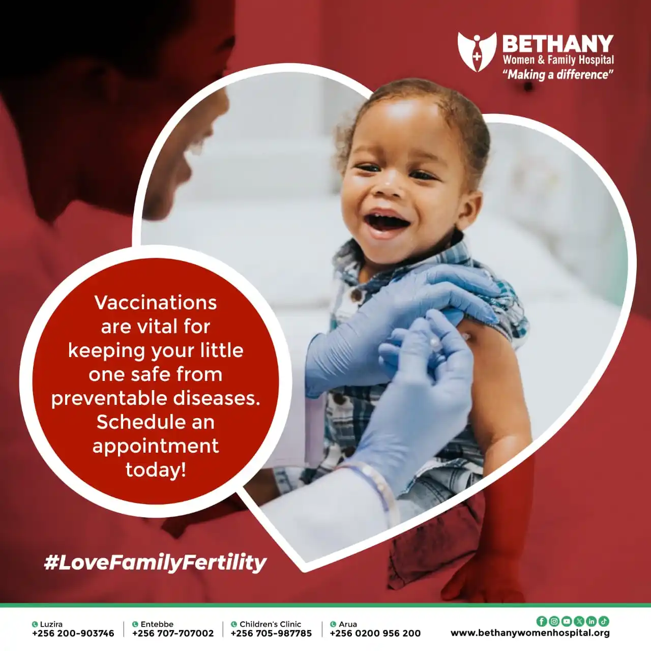 Image from Bethany Women & Family Hospital: Did You Know? Vaccinations are one of the most effective ways to prote...