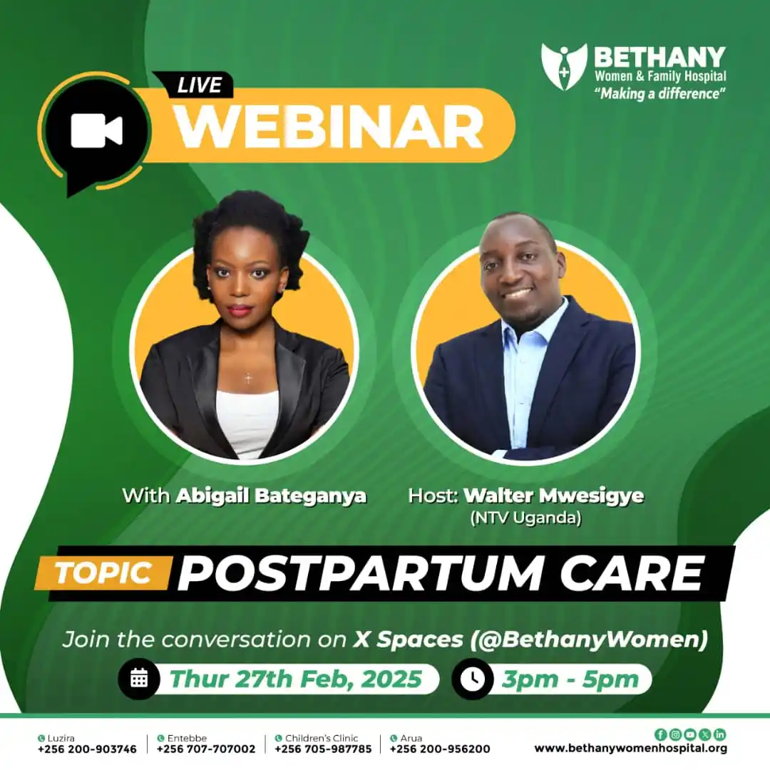 Image from Bethany Women & Family Hospital: Join us for an insightful X-Spaces on Postpartum Care with Abigail Bat...