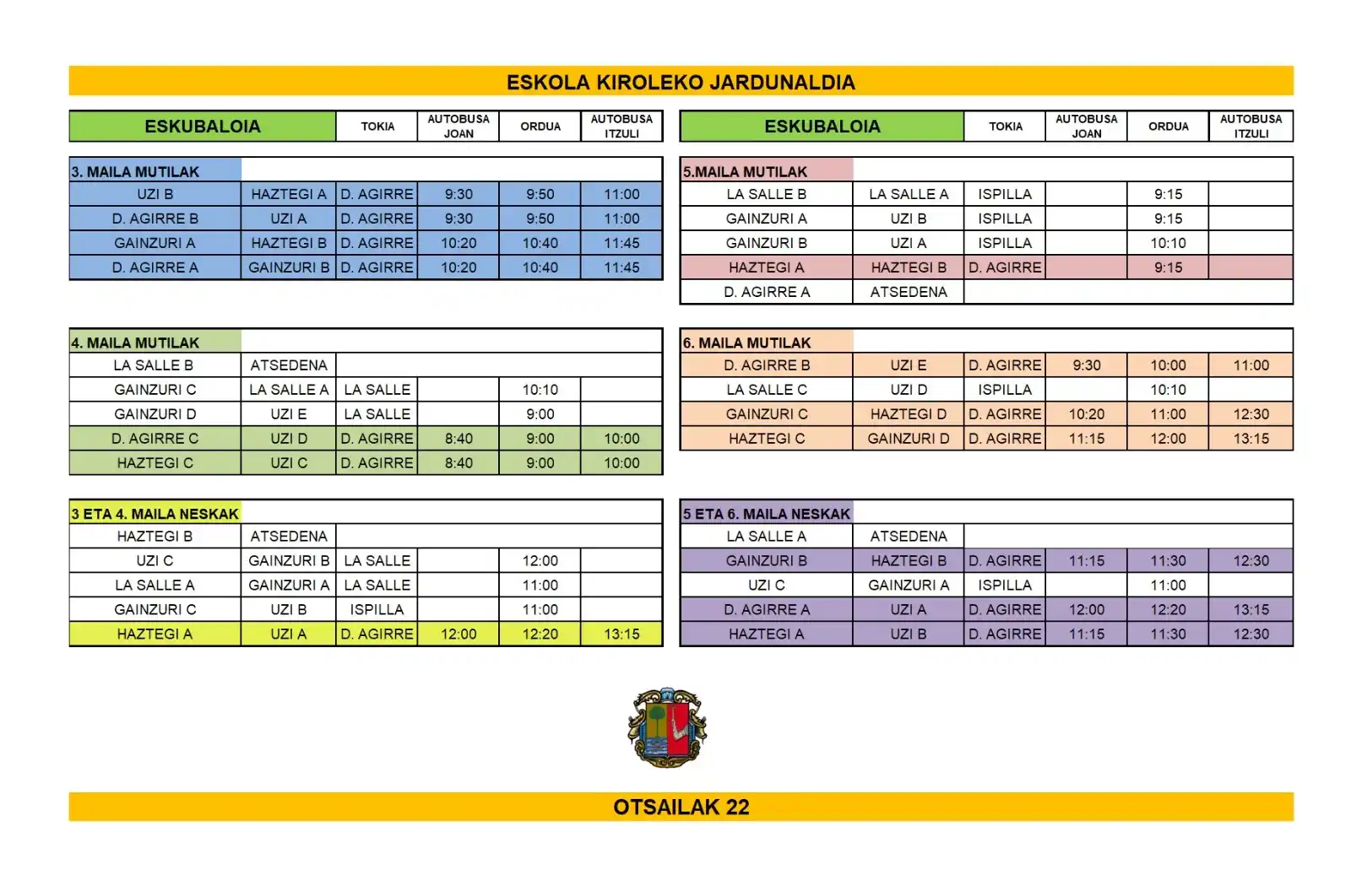BIKUÑA KIROLDEGIA - LEGAZPI post