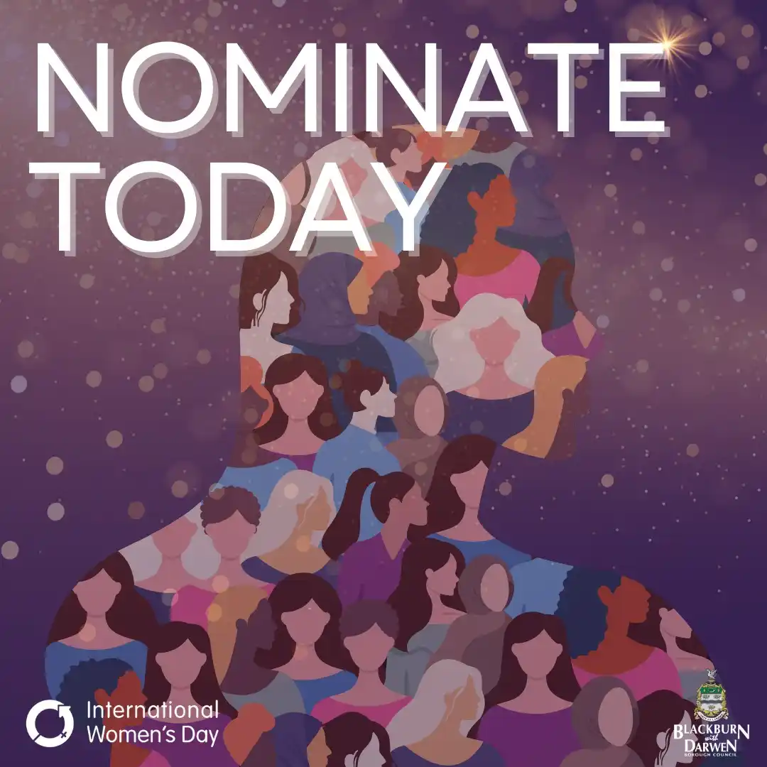 Image from Blackburn with Darwen Borough Council: 💜 Know a woman who’s smashing it in sport? Whether she’s an athlete...