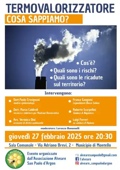 Rete Attivisti Bergamaschi - "BLOCCHIAMO per sempre i nuovi inceneritori ☠️ in progetto in Lombardia" post