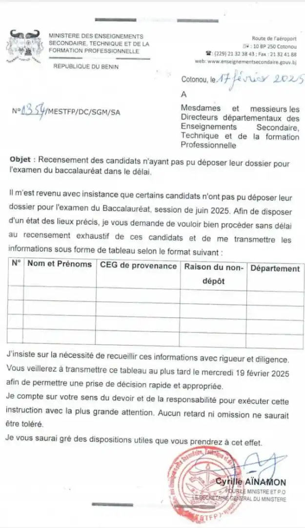 Image from BOULEVARD DES INFOS: *TRÈS URGENT*🖕🖕🖕 *CANDIDATS RETARDATAIRES POUR LE DÉPÔT DES DOSSIER...