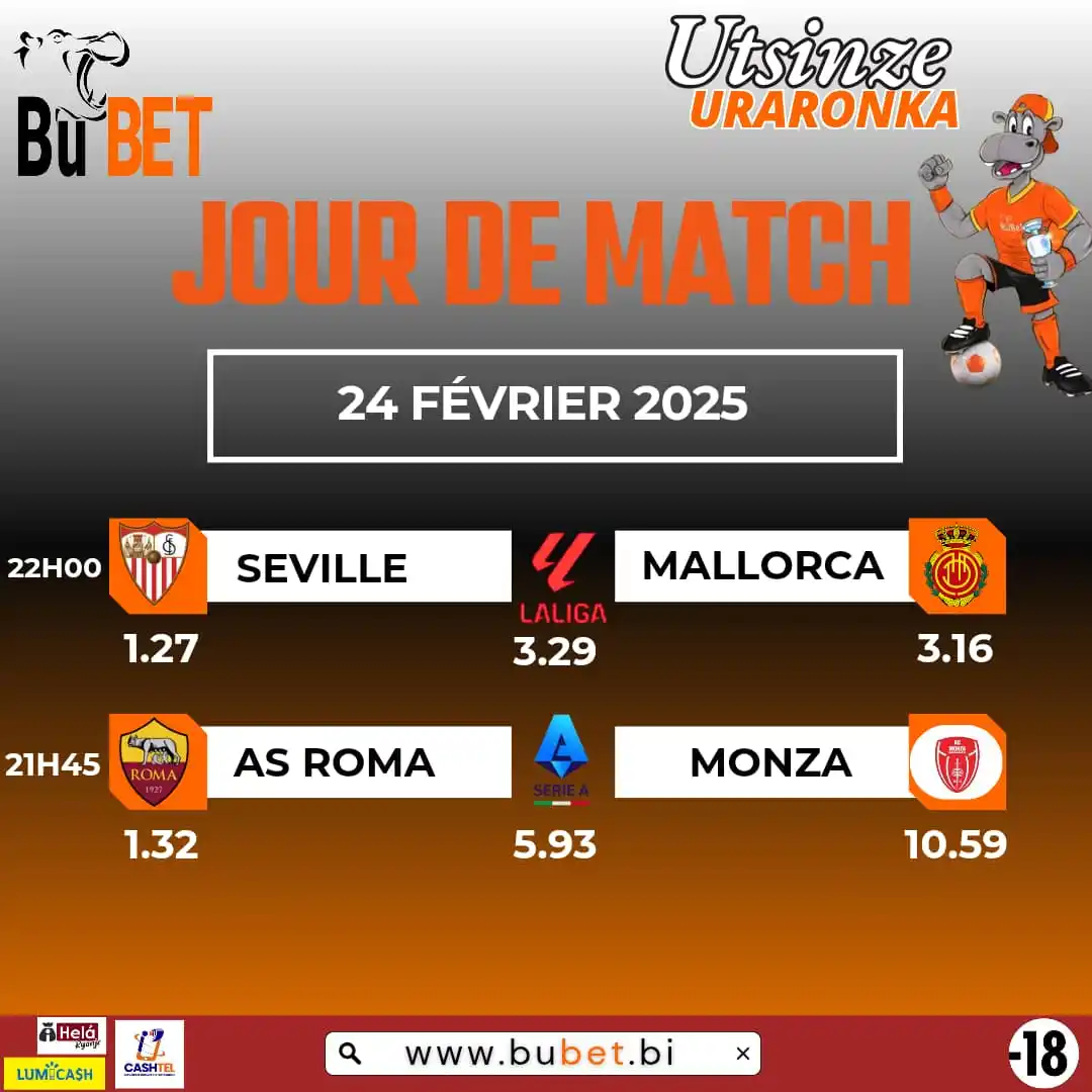 Image from BUBET OFFICIEL [TU GAGNES TU TOUCHES]: ✨Kubakunzi b'inkino,ino ndwi tuyitangurire muri Laliga no muri série A...