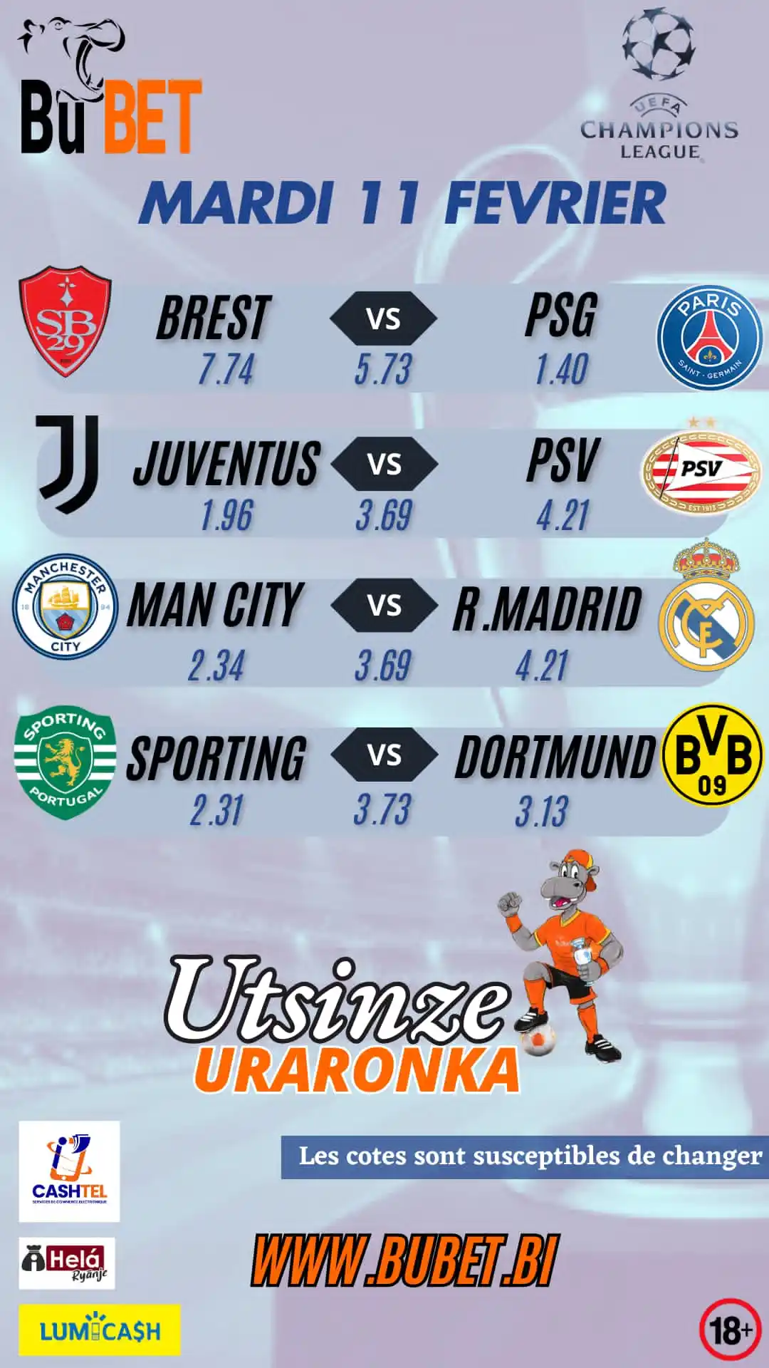 BUBET OFFICIEL [TU GAGNES TU TOUCHES] post