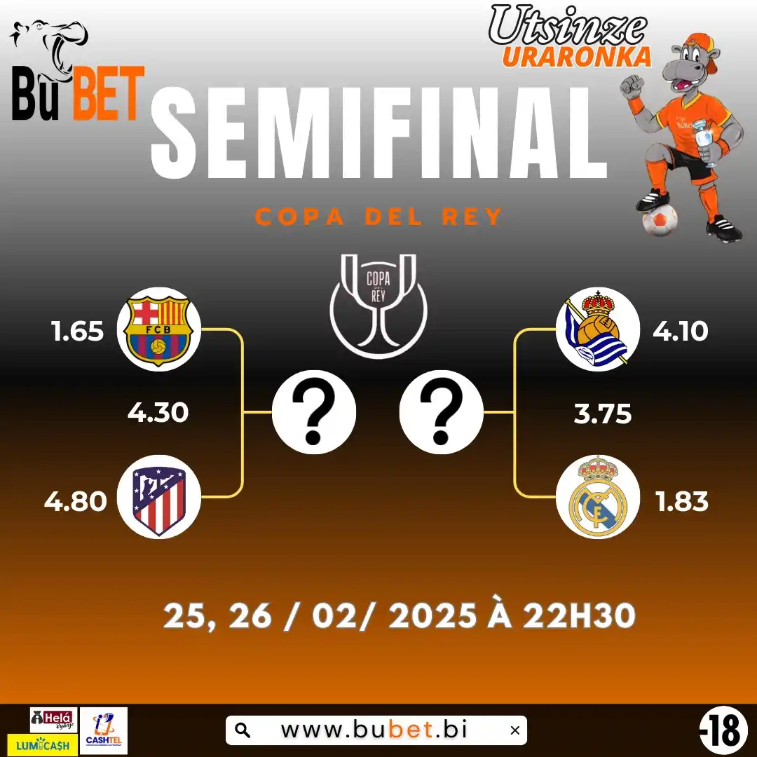 Image from BUBET OFFICIEL [TU GAGNES TU TOUCHES]: ✨⚽⚽⚽🔥🔥🔥🔥   COPA DEL REY🔥🔥🔥  Beshi batanguye kwibaza iyo bigiye ...