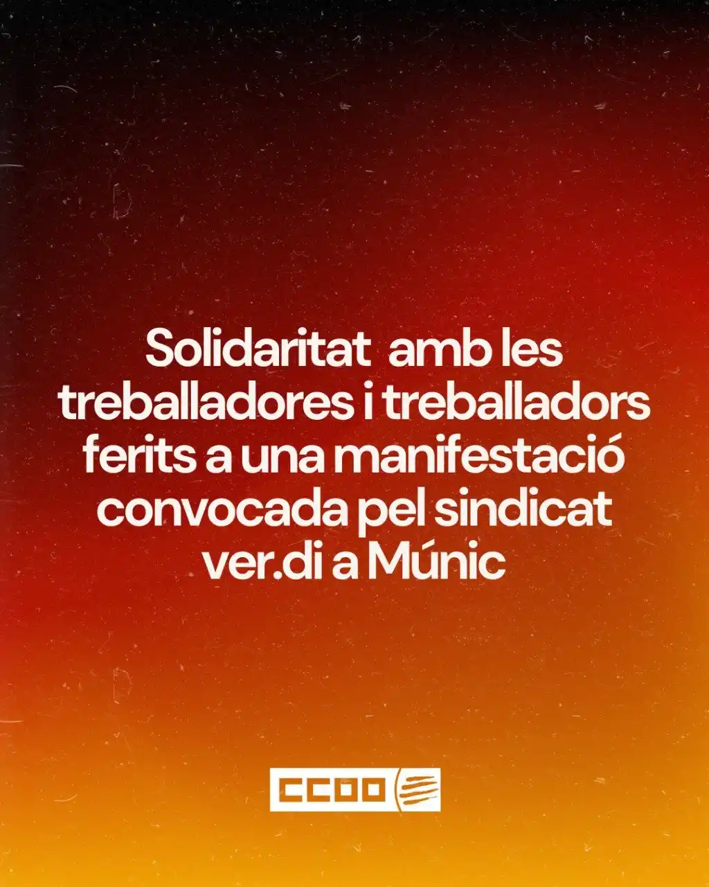 CCOO de Catalunya post