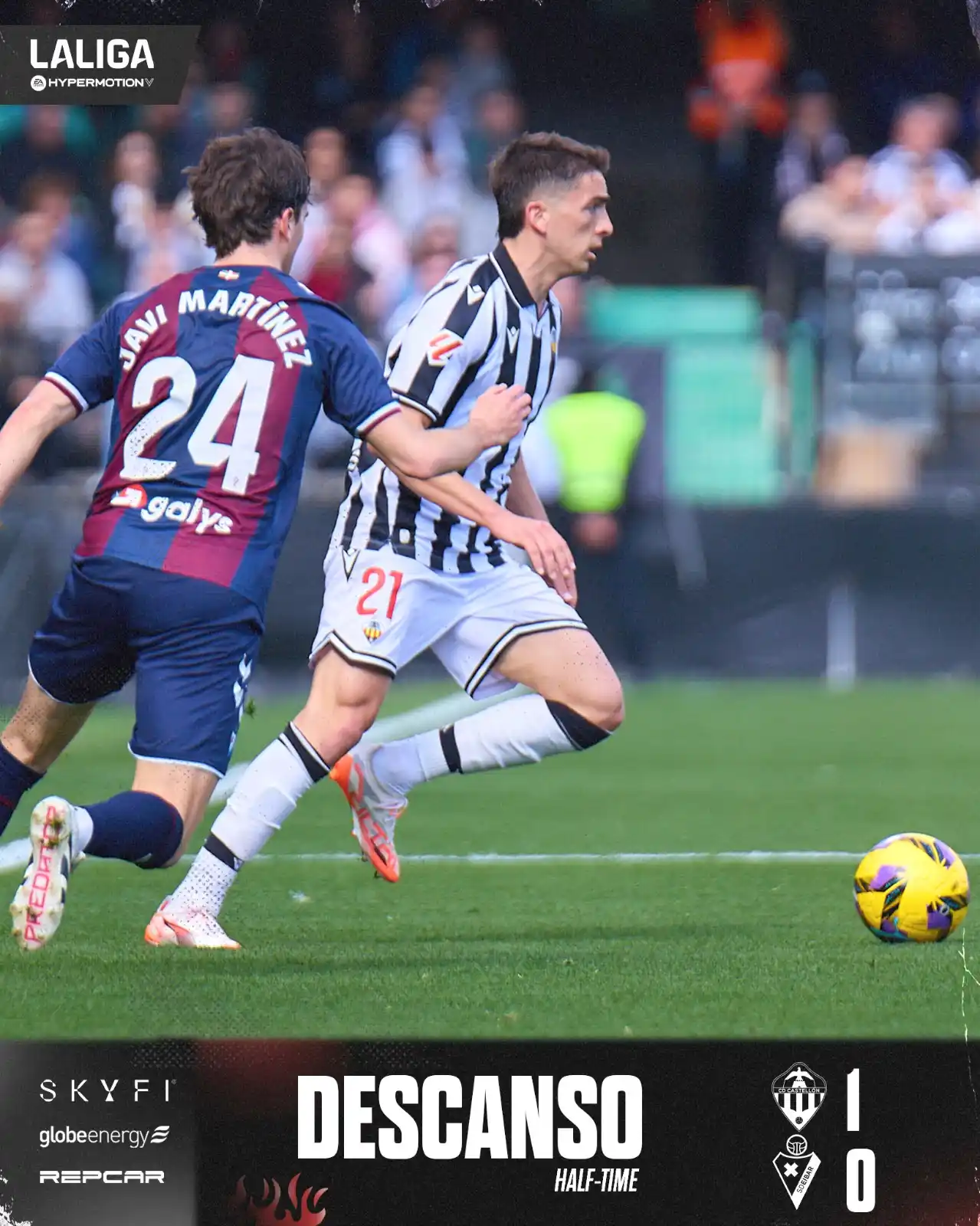 Image from CD Castellón: Descanso en el <a class="text-blue-500 hover:underline cursor-pointer"...