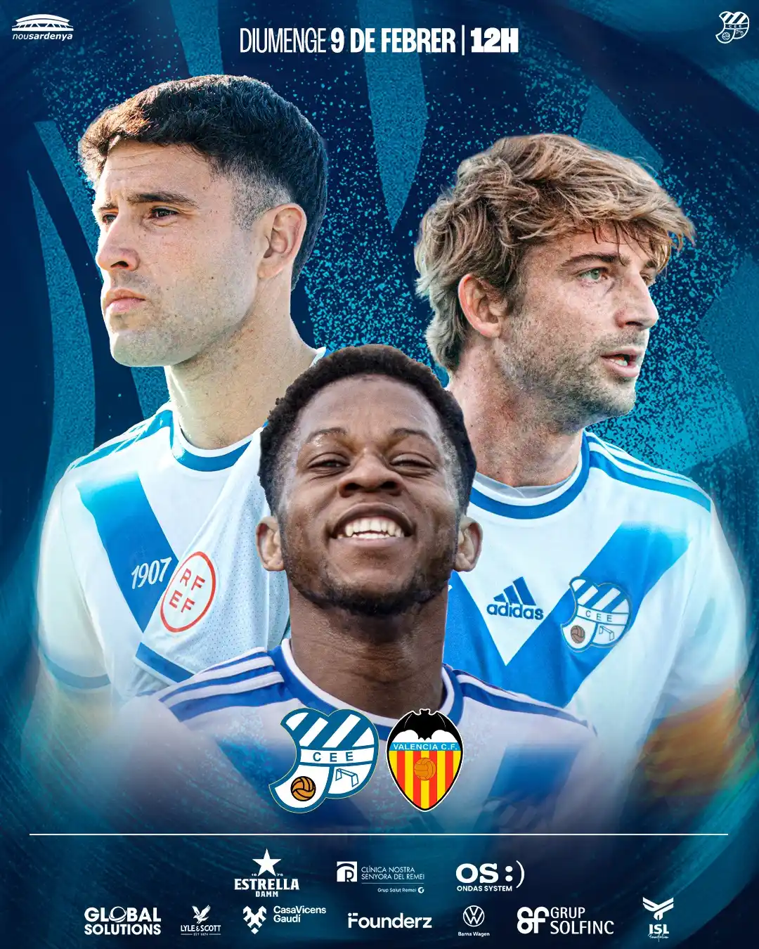 Image from CE Europa al dia! 💙🤍: 1️⃣ 𝔼𝕃 𝕃𝕀́𝔻𝔼ℝ 𝕋𝕆ℝℕ𝔸 𝔸 ℂ𝔸𝕊𝔸 1️⃣ ⚽️ 2RFEF | Jornada 22 🆚...