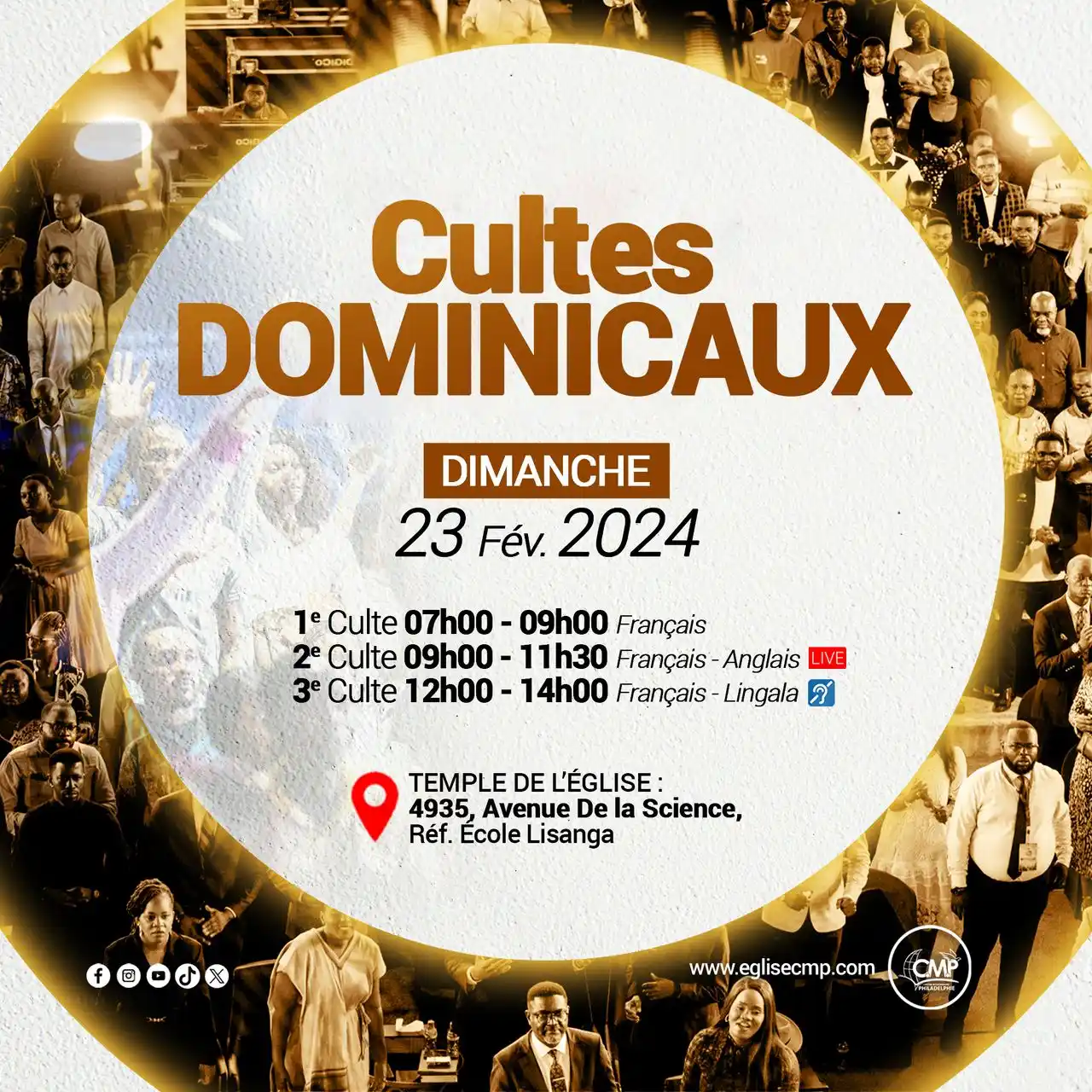 Image from Centre Missionnaire Philadelphie: ✨ L’Éternel nous invite dans sa demeure ! ✨ Rejoignez-nous demain, di...