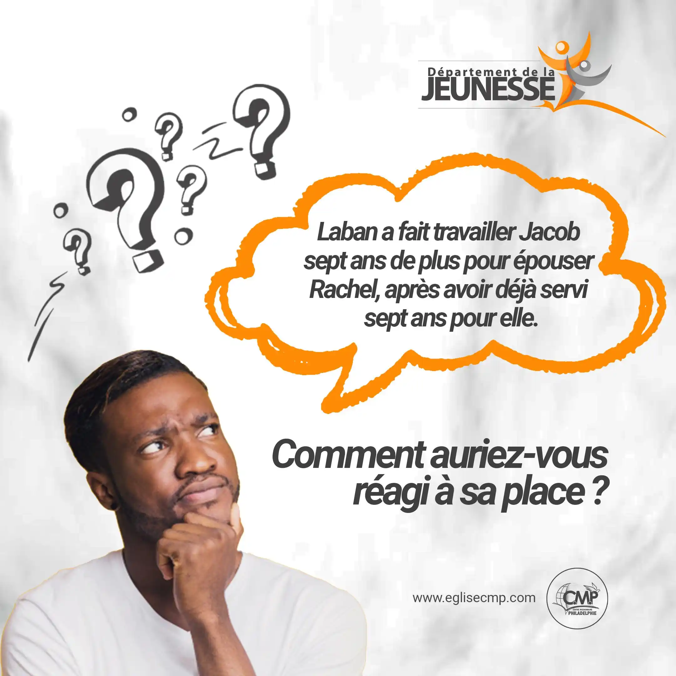 Image from Centre Missionnaire Philadelphie: À la place de Jacob, qu’auriez-vous fait ?🤔 Nous exploiterons ce su...