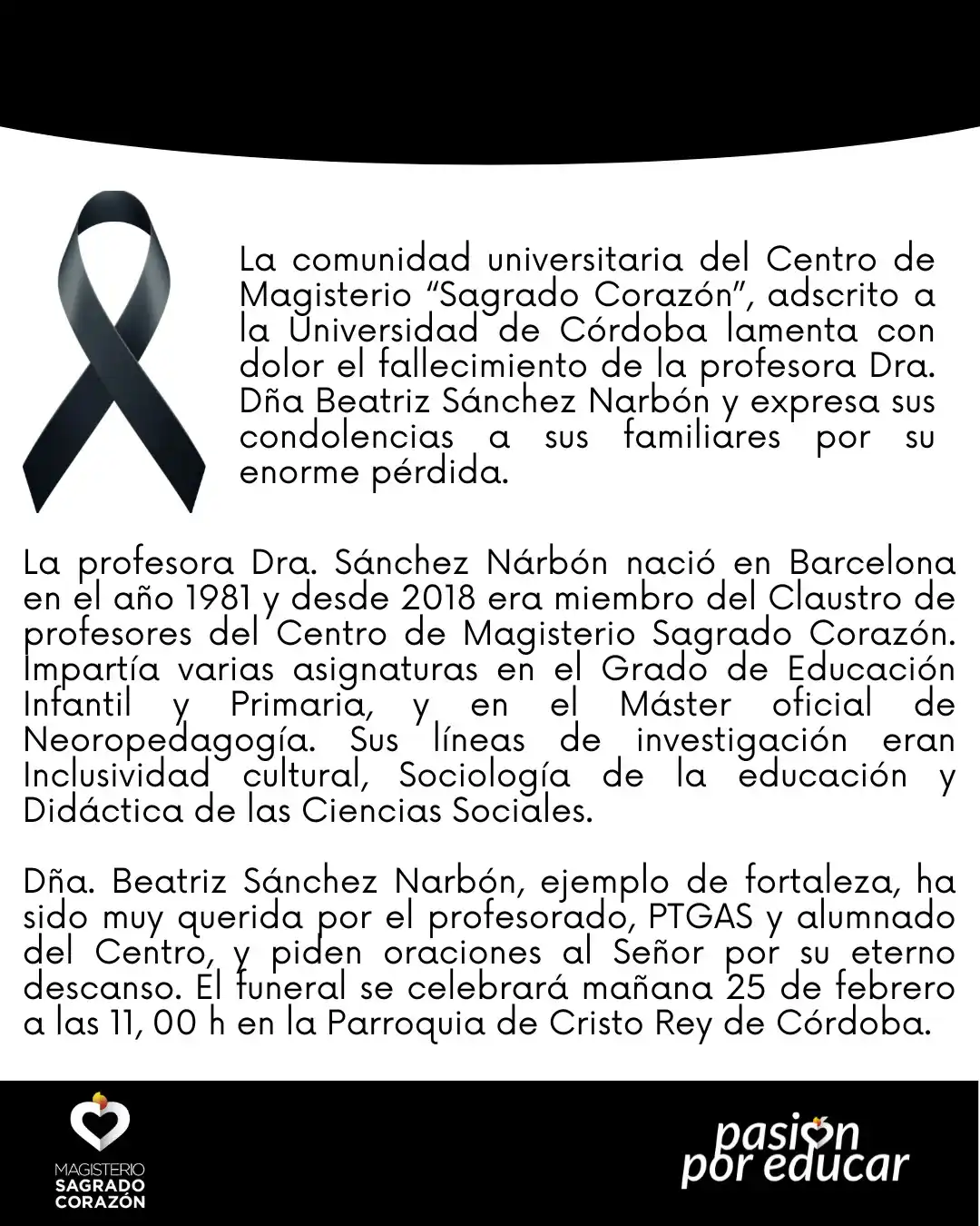 Centro de Magisterio Sagrado Corazón post