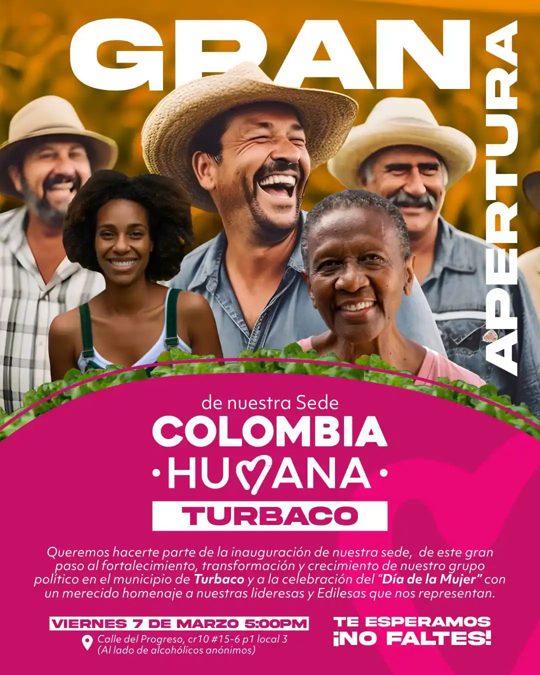 Image from Colombia Humana: 📢 ¡Inauguración de la CASA PACTO HISTÓRICO en Turbaco! 🎉 El Movimie...