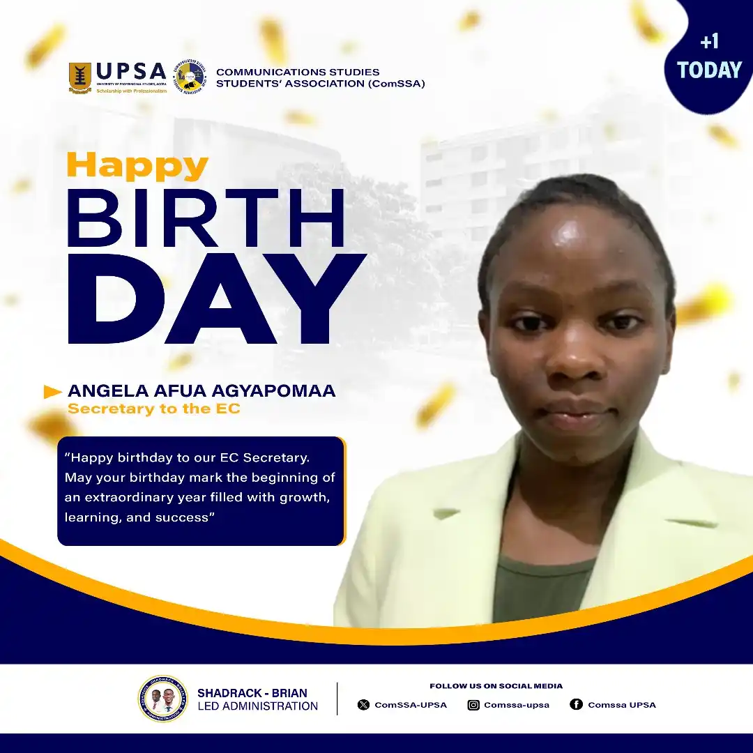 Image from ComSSA_UPSA: To our EC secretary, Happy birthday 🥳❤️ Thank you for all that you d...