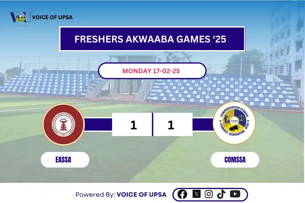 Image from ComSSA_UPSA: HT: EASSA 1-1 ComSSA 2nd half, more heatttt boysss🔥🔥🔥...