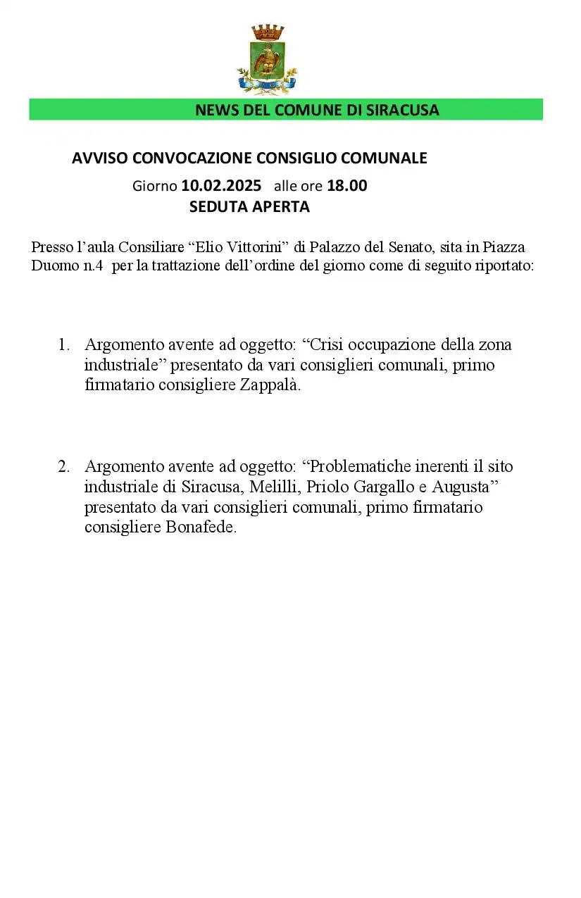 Comune di Siracusa post