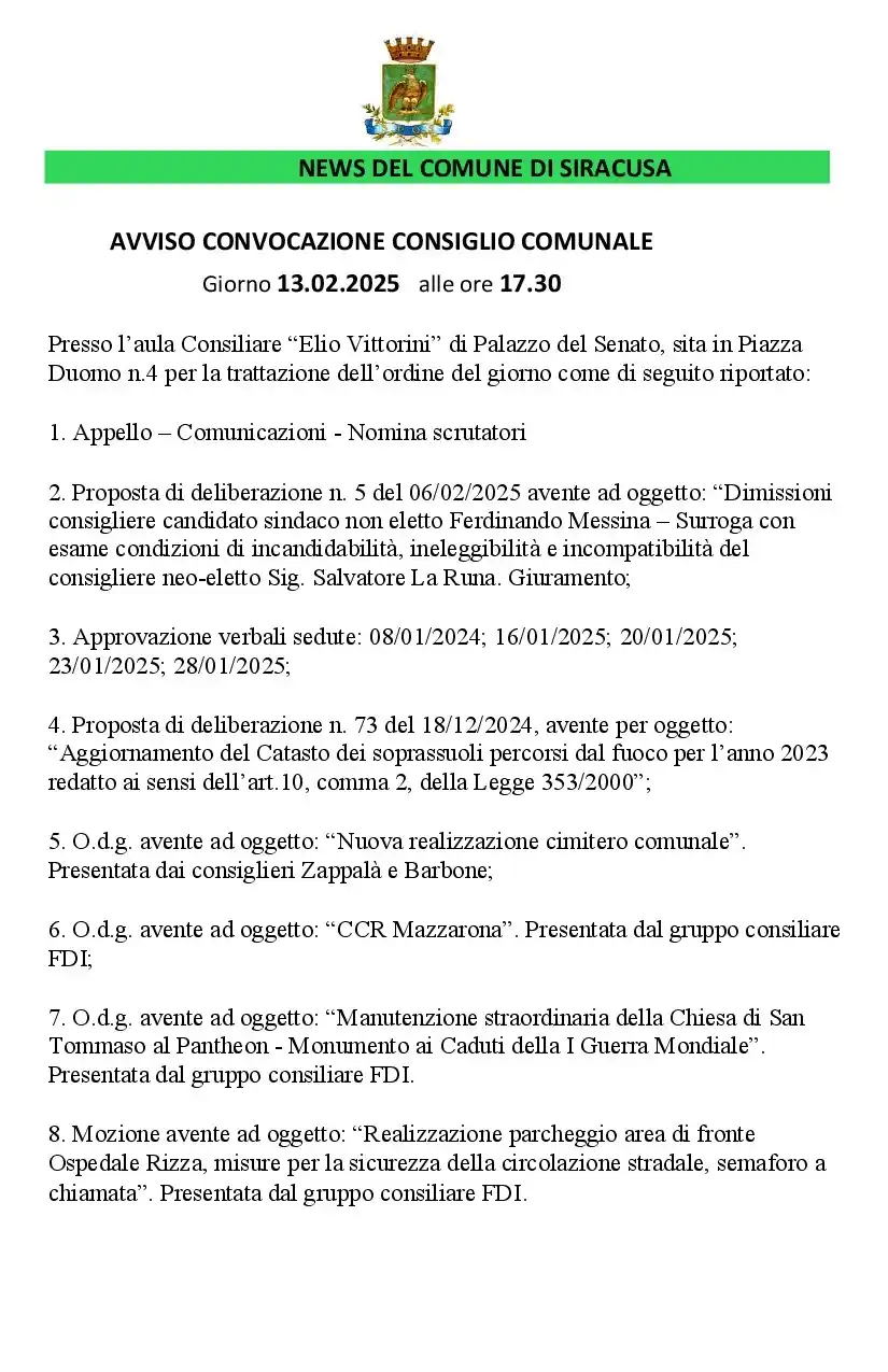Comune di Siracusa post