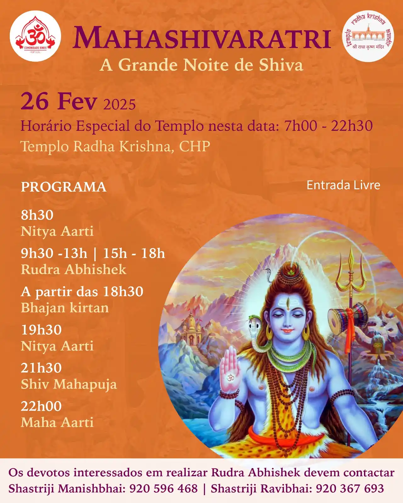 Comunidade Hindu de Portugal post