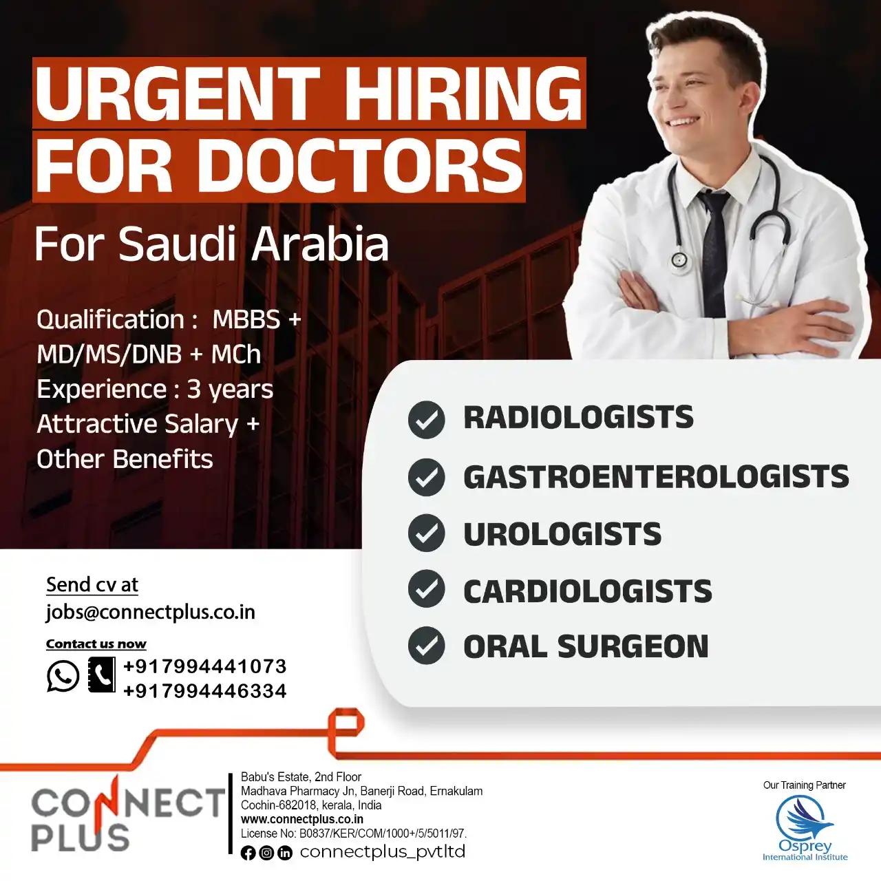 CONNECT PLUS PVT LTD post
