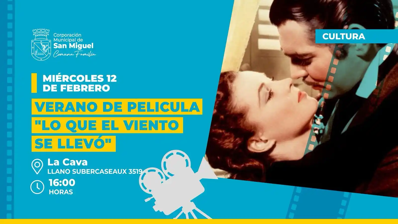 Image from Corporación Municipal de San Miguel: *¡TE INVITAMOS A DISFRUTAR DE UN VERANO DE PELÍCULA! 🍿🌞🎦* No te pi...