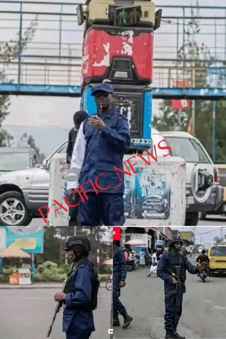 Image from πππππ ππ
π
πππππποΈ: *RDC_GOMA* : ```Des hommes armΓ©s vΓͺtus d'uniformes de la police rwanda...