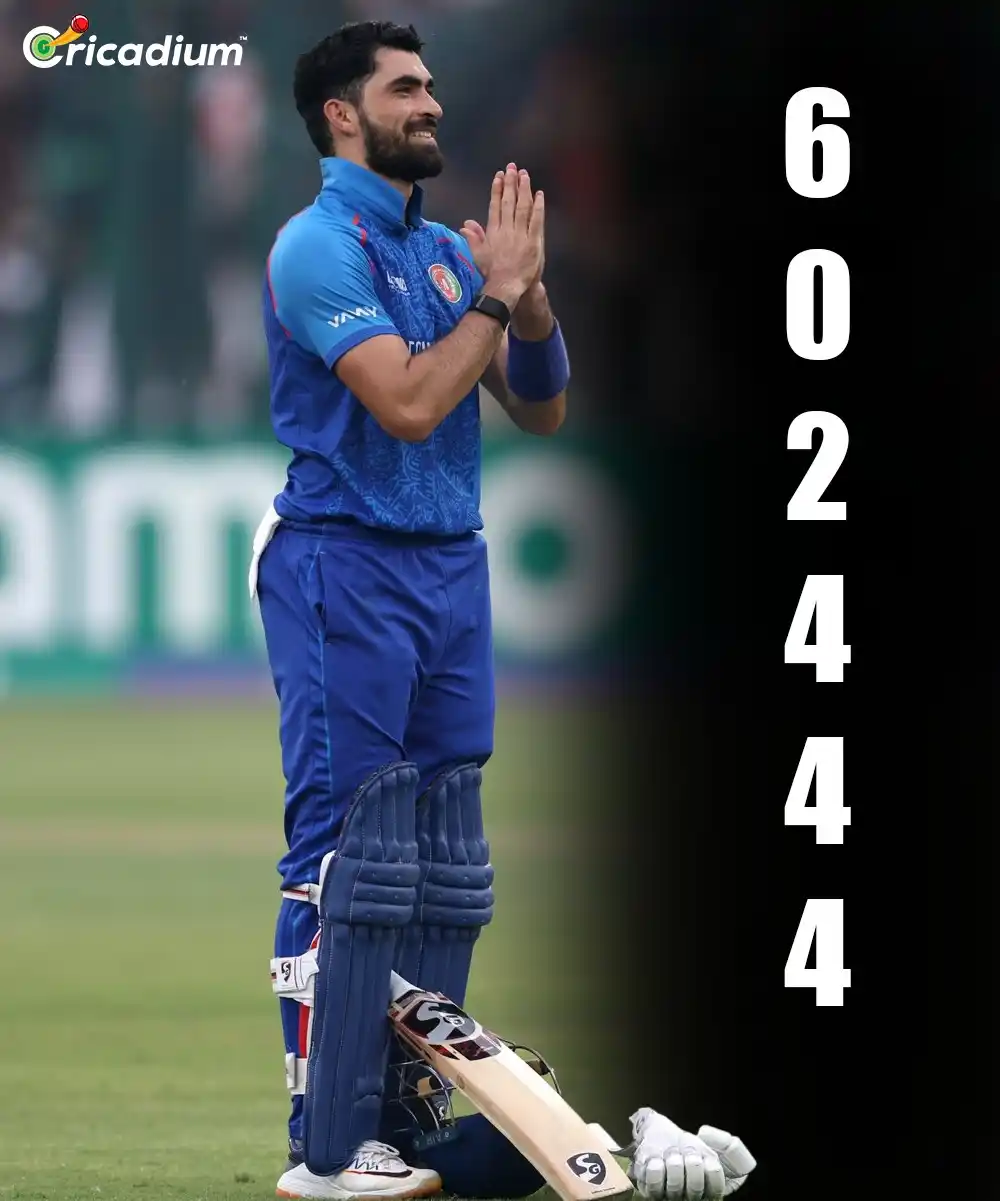 Image from Cricadium🏏: Ibrahim Zadran takes on Jofra Archer with a stunning 6,0,2,4,4,4 for 2...