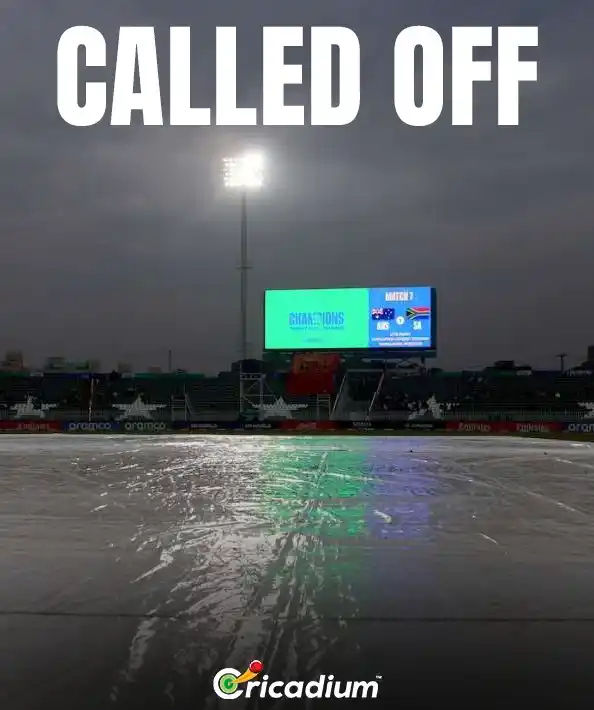 Image from Cricadium🏏: SOUTH AFRICA vs AUSTRALIA MATCH CALLED OFF 🚨 Both teams take one poi...