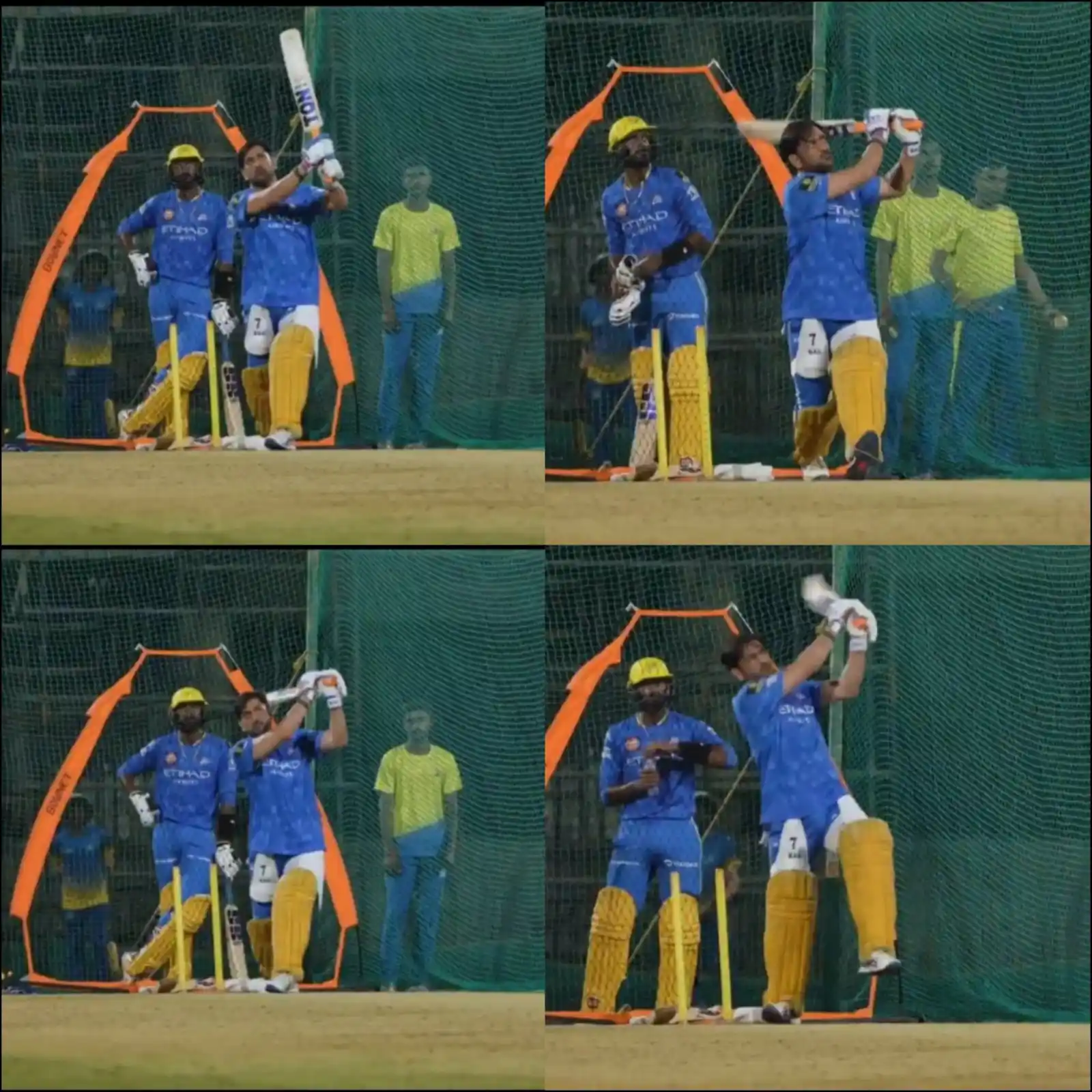 Image from Cricadium🏏: MS Dhoni is back at it! Practicing those monstrous sixes ahead of IPL ...