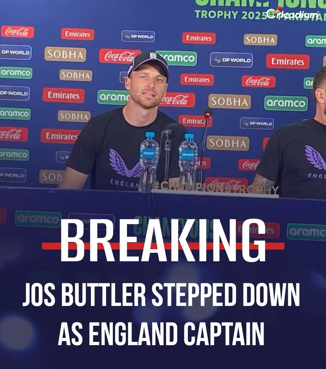 Image from Cricadium🏏: Jos Buttler resigns as captain of the England team following a dismal ...