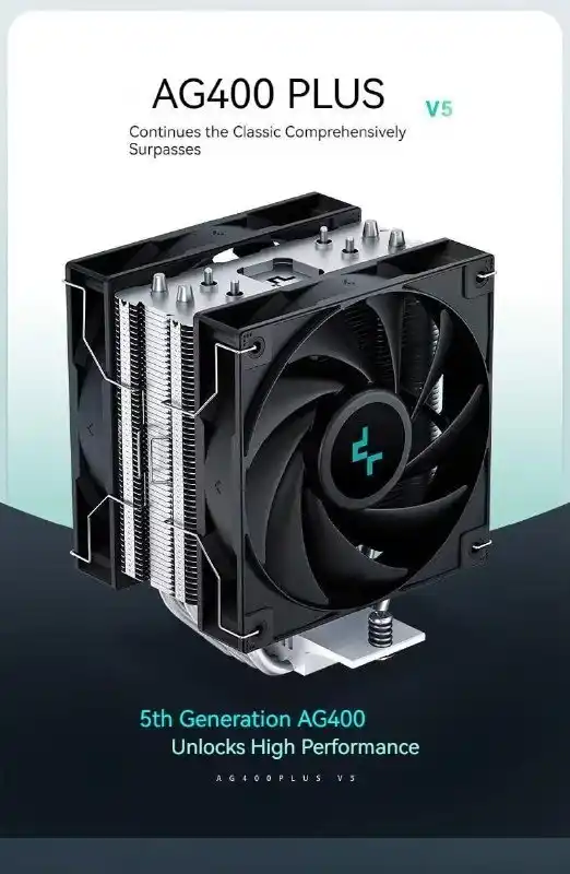 Image from Crowman Tech Promoções 📢: 🔥 Air cooler DEEPCOOL-AG400 PLUS -  *R$ 147*  🎟 Cupom: `IFP8C8N` + 7...