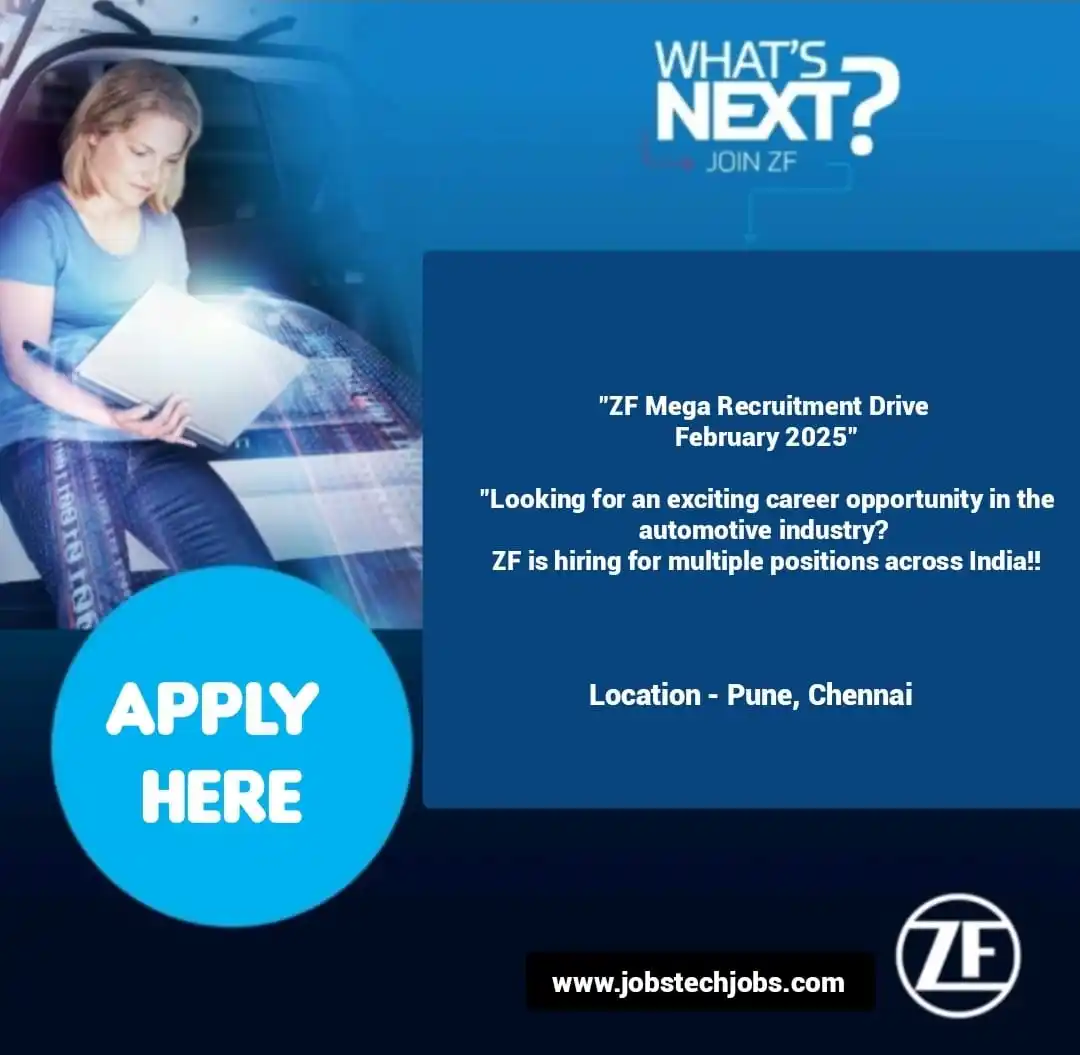 Image from CS/IT JOBS💻🖥️: 🚀 ZF Mega Recruitment Drive - February 2025 🚀 Looking for an exciti...