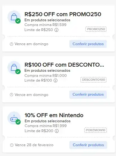 Cupons de Lojas (Shopee, Mercado Livre, etc) post