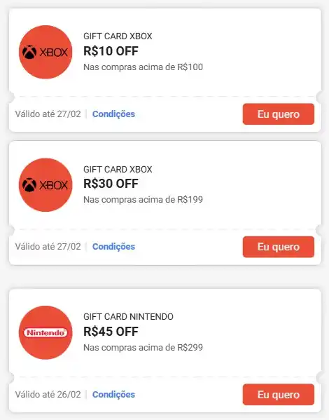 Cupons de Lojas (Shopee, Mercado Livre, etc) post