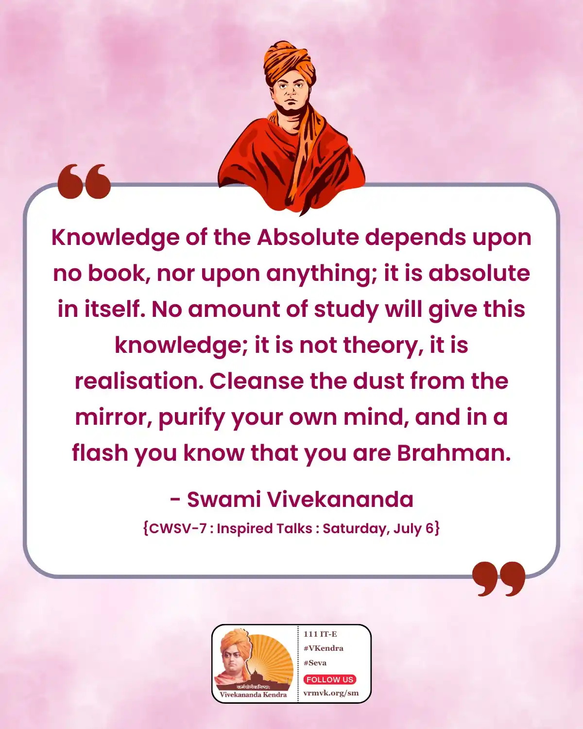 Daily Vivekananda post
