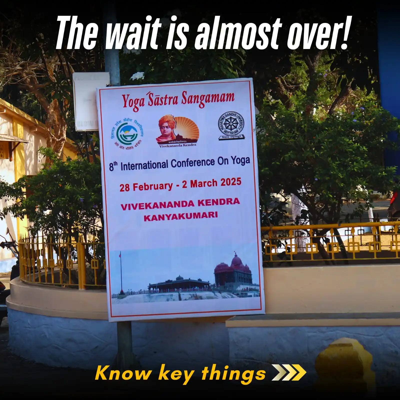 Image from Daily Vivekananda: *Vivekanandapuram is ready to welcome seekers for Yoga Sastra Sangamam...
