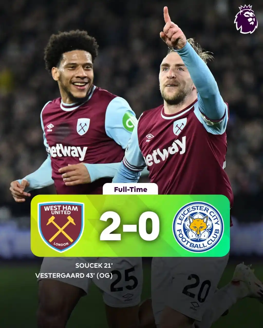 Image from DANNIE YHUNG FOOTBALL TV: Back-to-back wins and clean sheets for @WestHam 😤 <a class="text-blu...