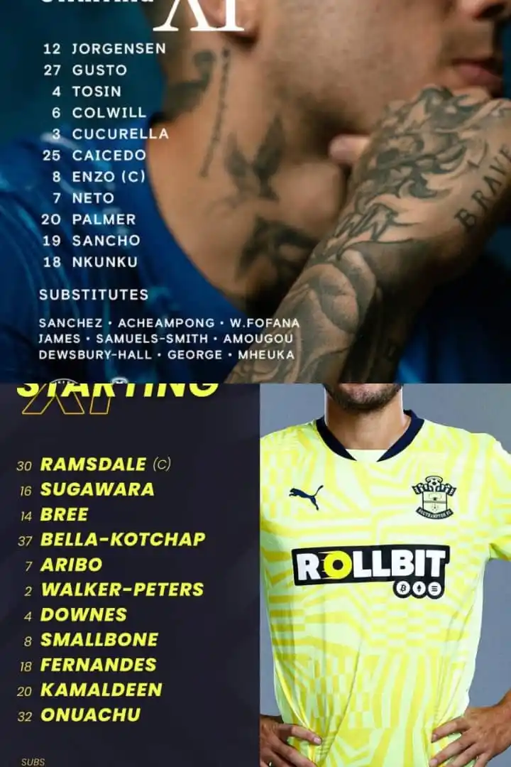 Image from DANNIE YHUNG FOOTBALL TV: Lineups 📋 <a class="text-blue-500 hover:underline cursor-pointer" hre...