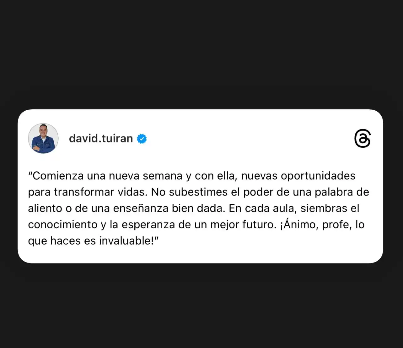David Tuiran ®️• El Profe Curioso post