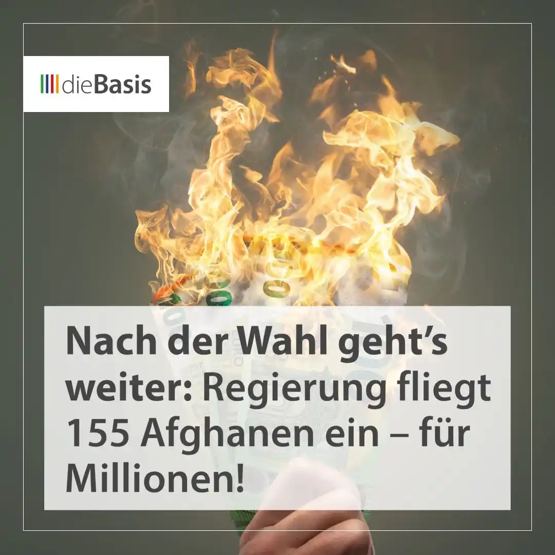 Image from dieBasis NRW: ✈️💰 *Nach der Wahl geht’s weiter: Regierung fliegt 155 Afghanen ein –...