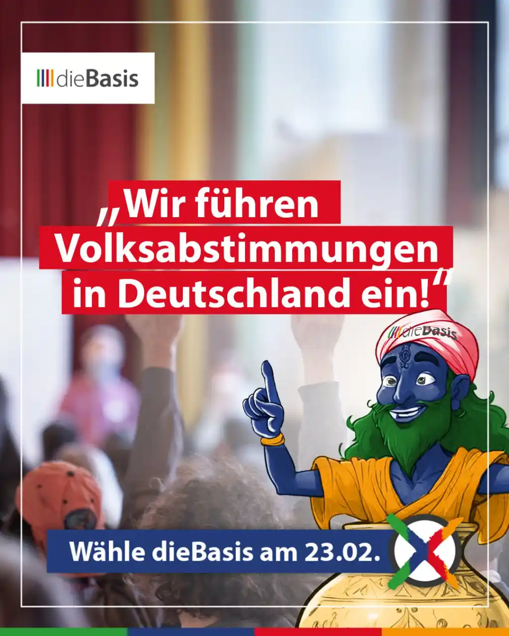Image from dieBasis NRW: 💬 *Volksabstimmungen in Deutschland!* Wir setzen uns dafür ein, dass...