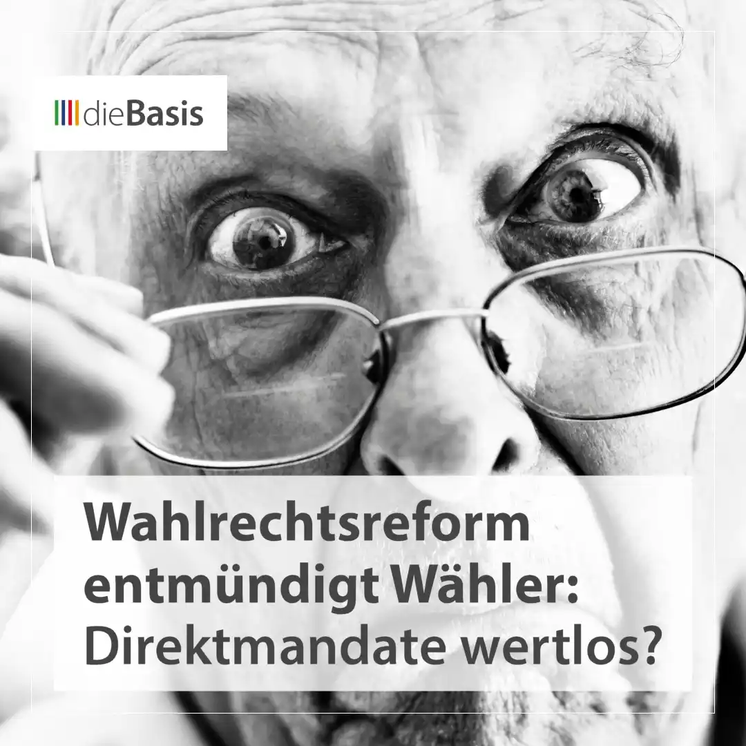 Image from dieBasis NRW: 🗳 *Wahlrechtsreform entmündigt Wähler – Direktmandate wertlos?* 🙈 *...