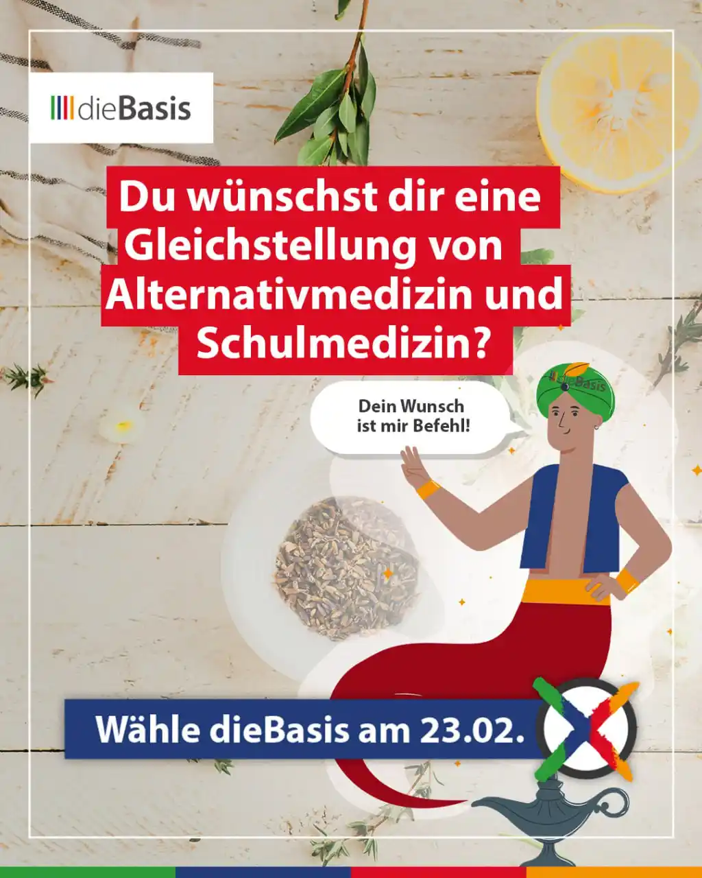 Image from dieBasis NRW: 💬 *Du wünschst dir eine Gleichstellung von Alternativmedizin und Schu...