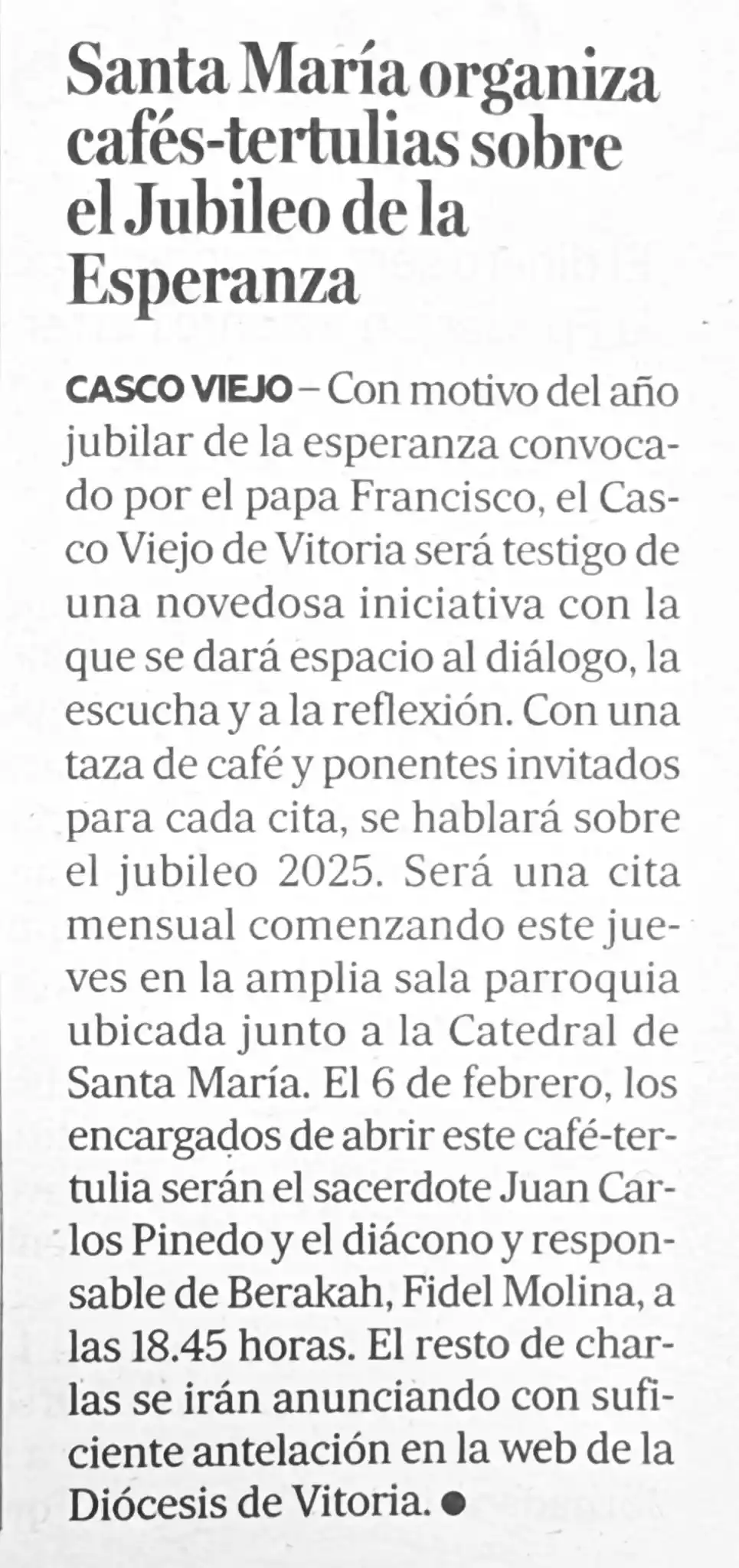 Diócesis de Vitoria post