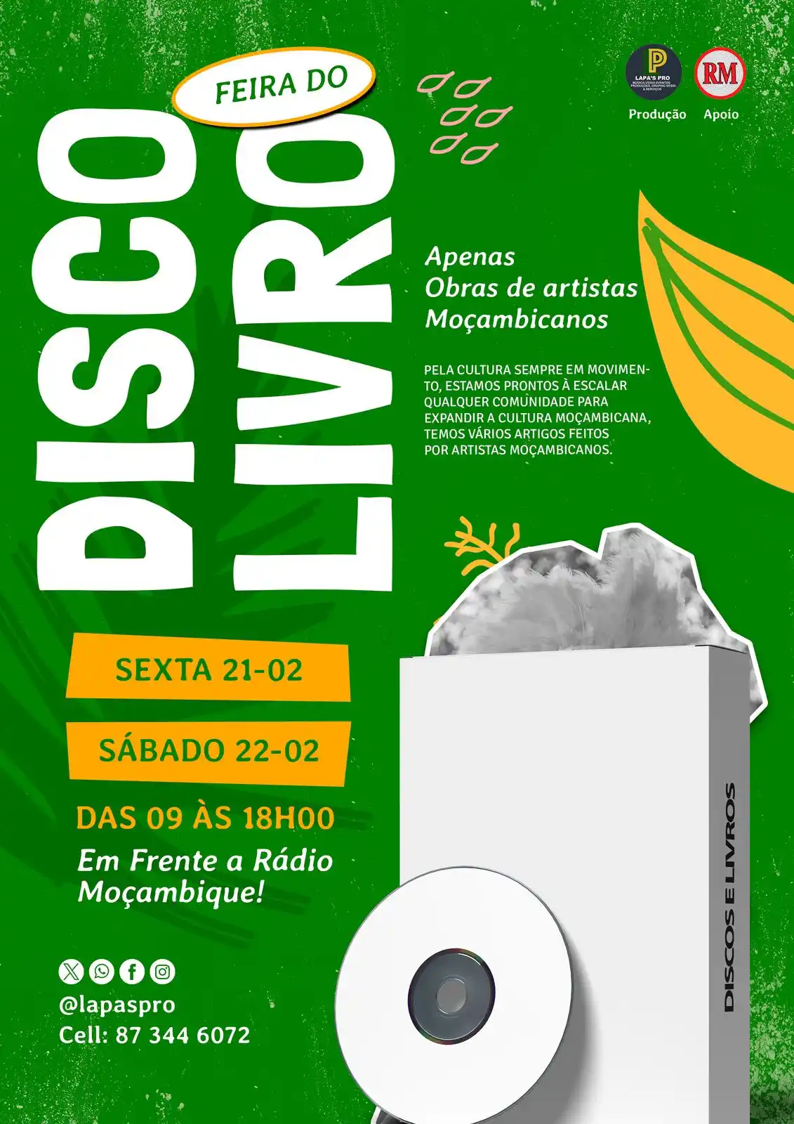 Disco 💿 & Livro 📕  post