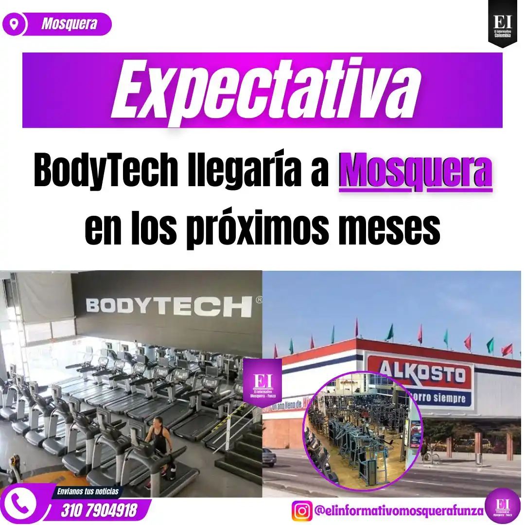 Image from El Informativo Colombia : *El gimnasio BODYTECH llegaría al nuevo ALKOSTO que está ubicado en Mo...