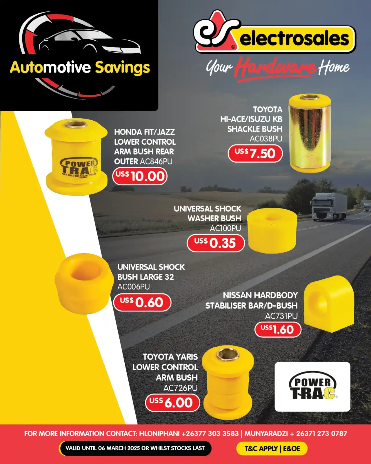 Image from Electrosales Hardware: Experience smooth driving with Powertrac suspension components at Elec...