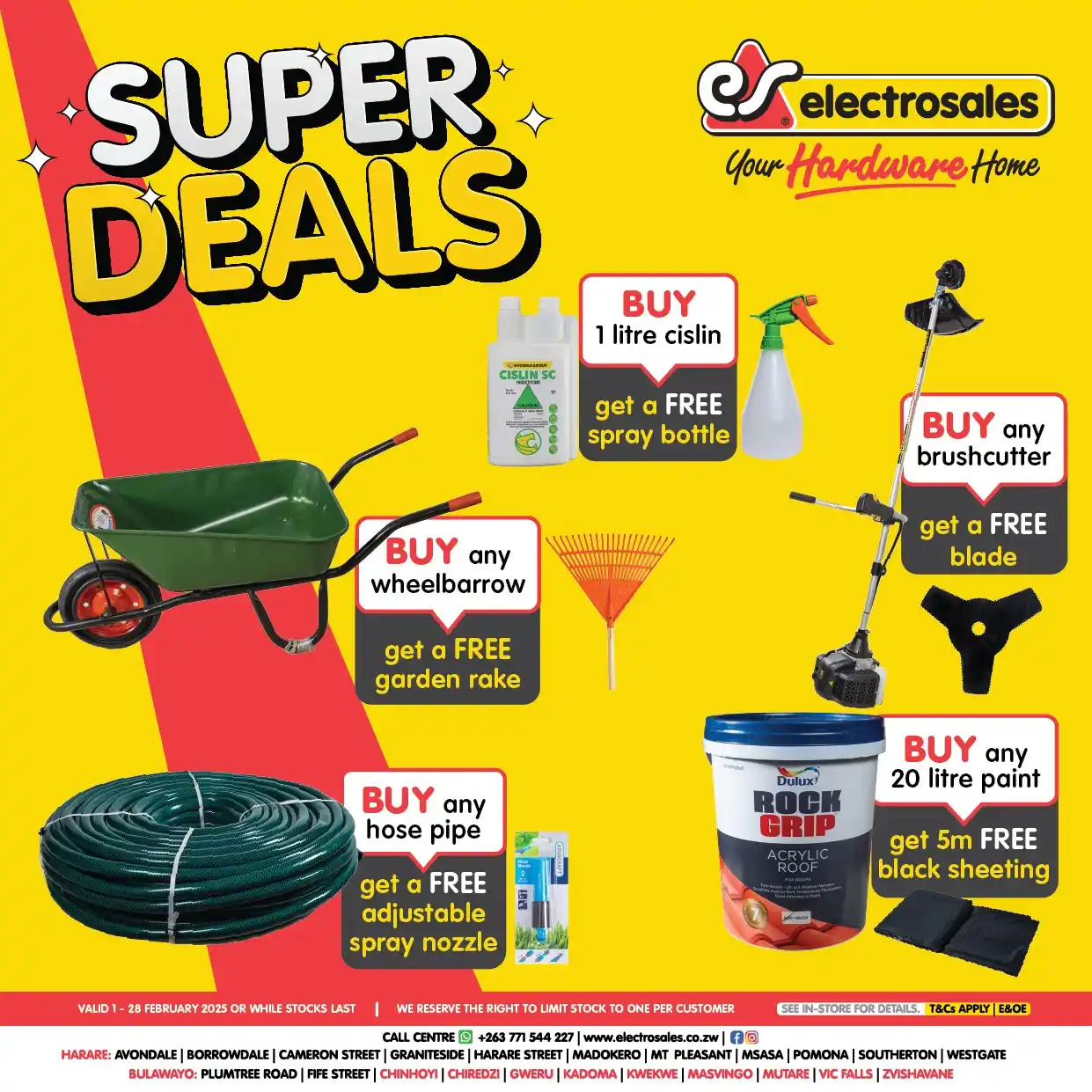 Image from Electrosales Hardware: Visit any of our 23 branches nationwide this month to take advantage o...
